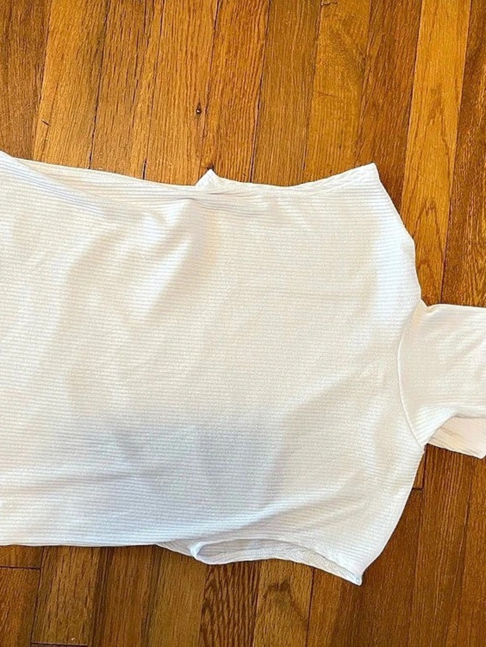 Treasured Bond Ribbed mock turtle neck Tank Top in White Size Small